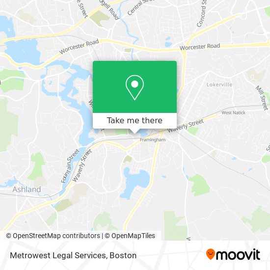 Mapa de Metrowest Legal Services