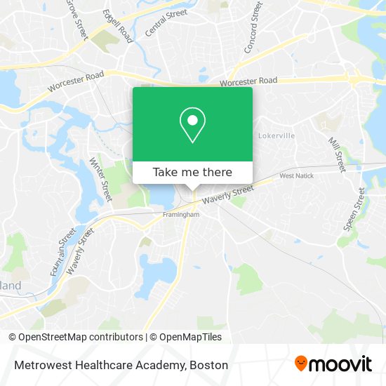 Metrowest Healthcare Academy map