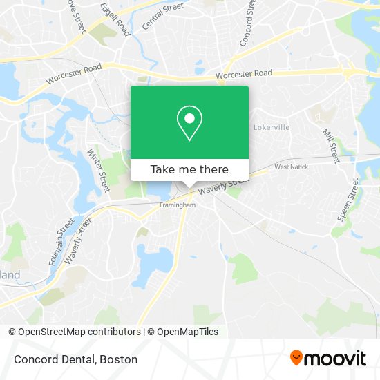 Mapa de Concord Dental