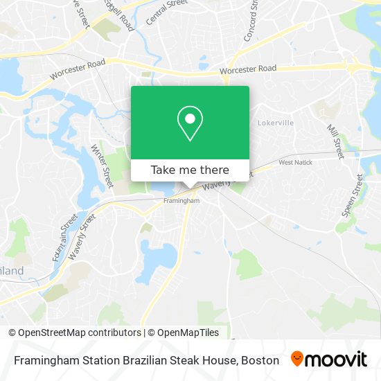 Mapa de Framingham Station Brazilian Steak House