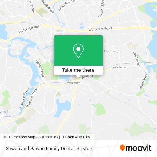 Sawan and Sawan Family Dental map