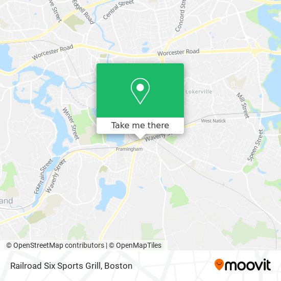 Railroad Six Sports Grill map