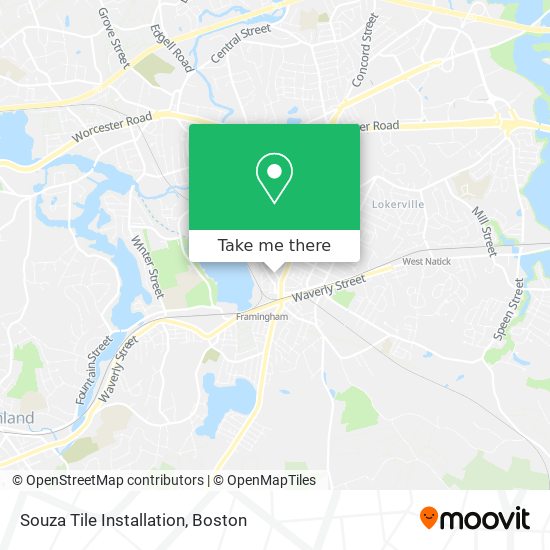 Souza Tile Installation map