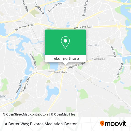 A Better Way; Divorce Mediation map