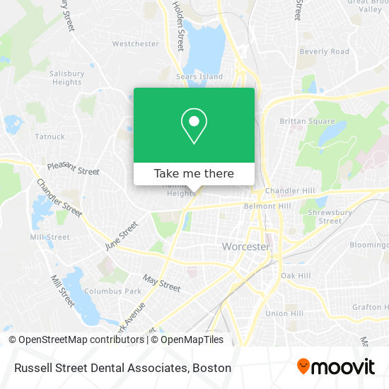 Mapa de Russell Street Dental Associates