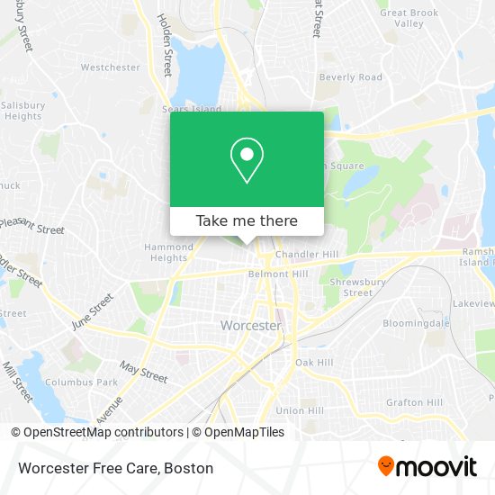 Mapa de Worcester Free Care