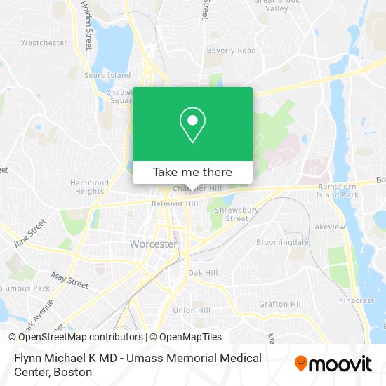 Mapa de Flynn Michael K MD - Umass Memorial Medical Center