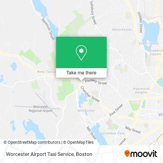 Mapa de Worcester Airport Taxi Service