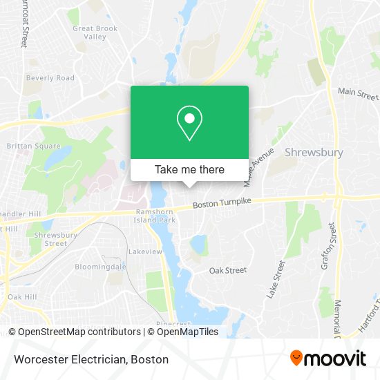 Mapa de Worcester Electrician