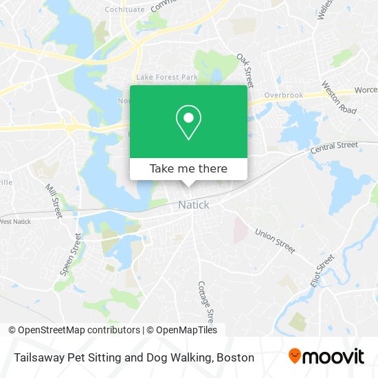 Tailsaway Pet Sitting and Dog Walking map