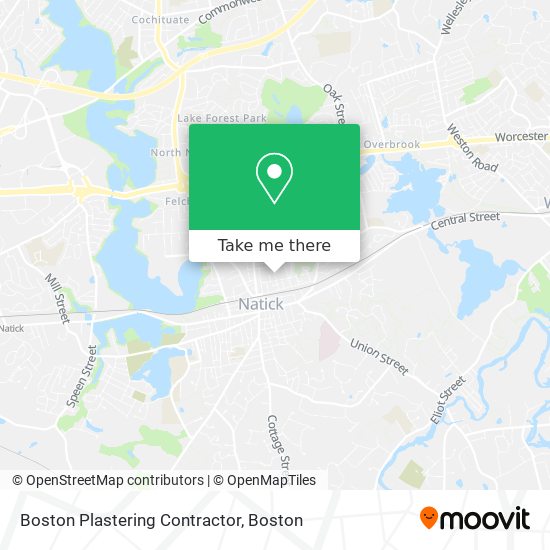 Boston Plastering Contractor map