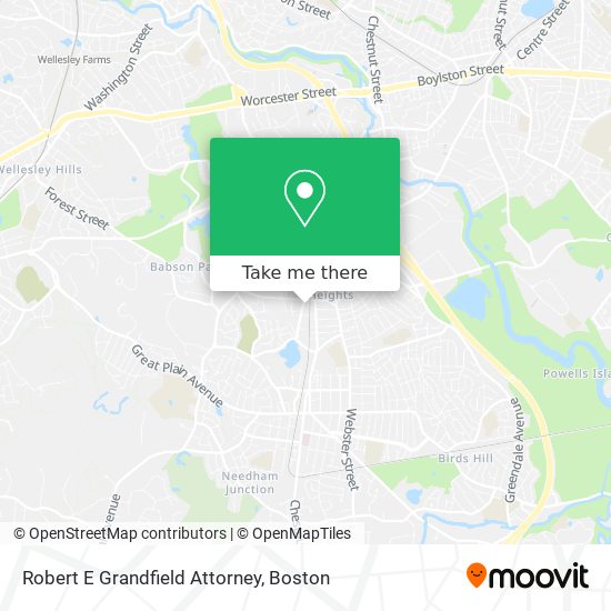 Robert E Grandfield Attorney map