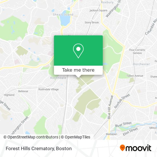 Forest Hills Crematory map