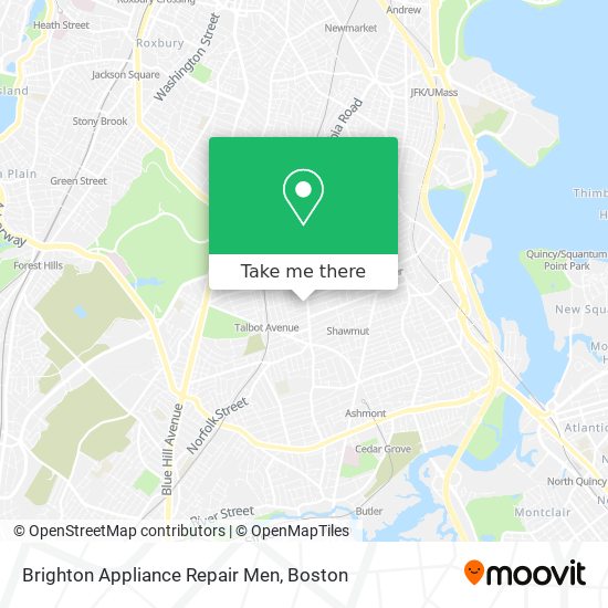 Mapa de Brighton Appliance Repair Men