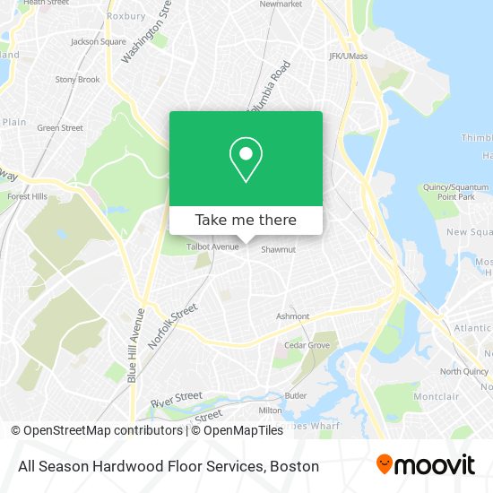 All Season Hardwood Floor Services map