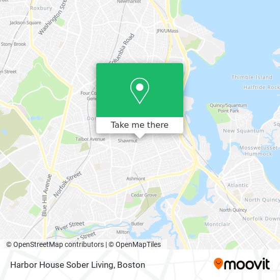 Harbor House Sober Living map