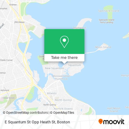 E Squantum St Opp Heath St map