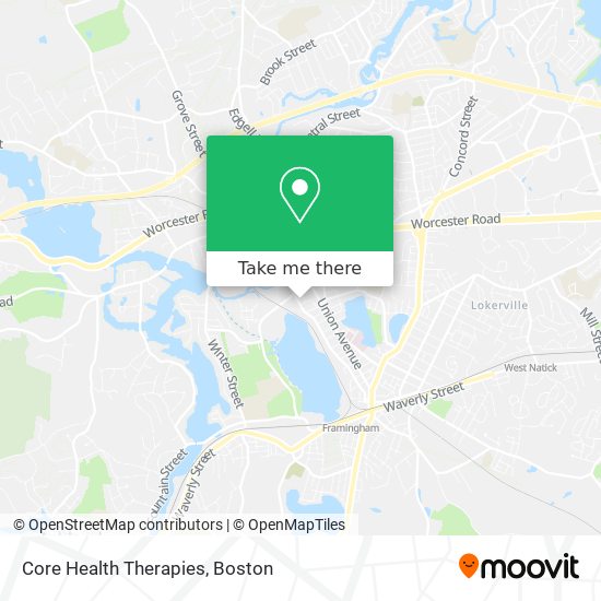 Core Health Therapies map