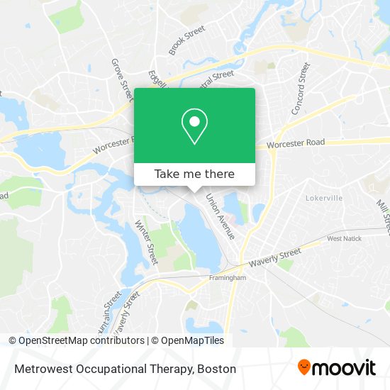 Mapa de Metrowest Occupational Therapy