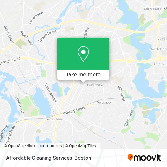 Affordable Cleaning Services map