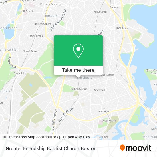 Mapa de Greater Friendship Baptist Church