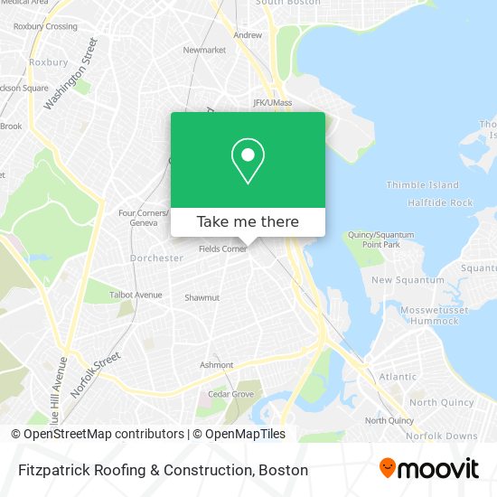 Fitzpatrick Roofing & Construction map