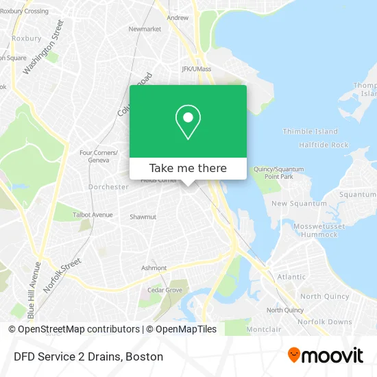 DFD Service 2 Drains map