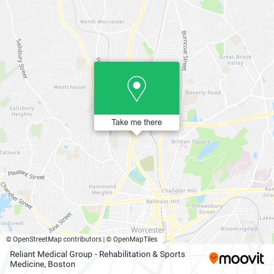 Mapa de Reliant Medical Group - Rehabilitation & Sports Medicine