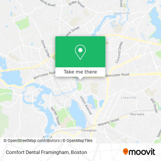 Comfort Dental Framingham map