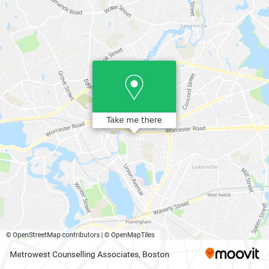 Metrowest Counselling Associates map