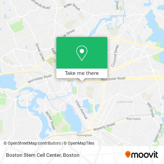 Boston Stem Cell Center map