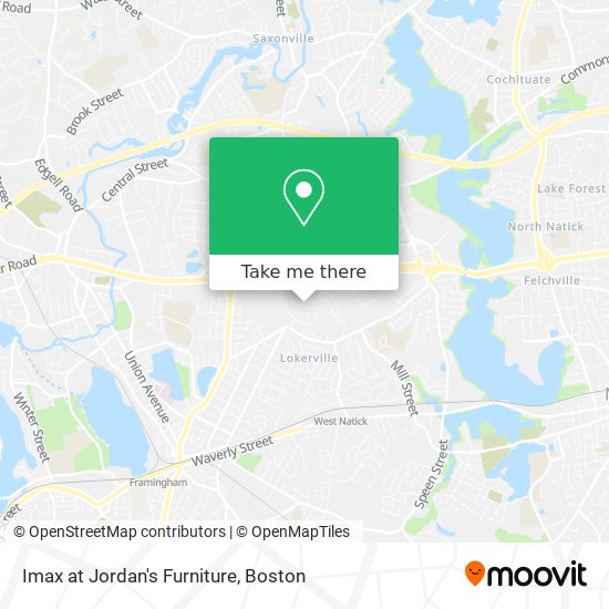 Imax at Jordan's Furniture map