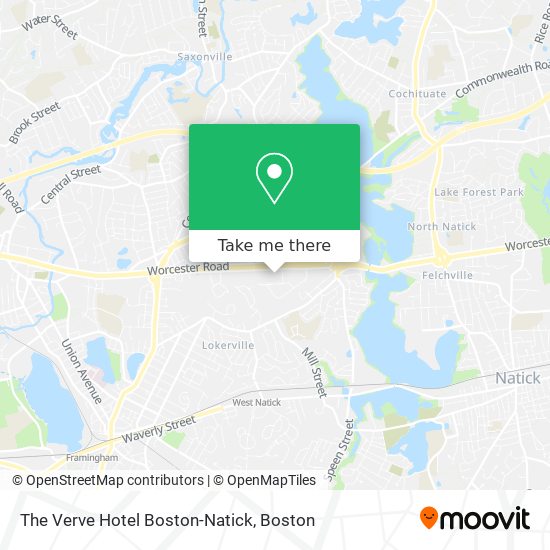 Mapa de The Verve Hotel Boston-Natick