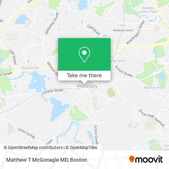 Matthew T McGonagle MD map