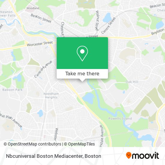 Nbcuniversal Boston Mediacenter map