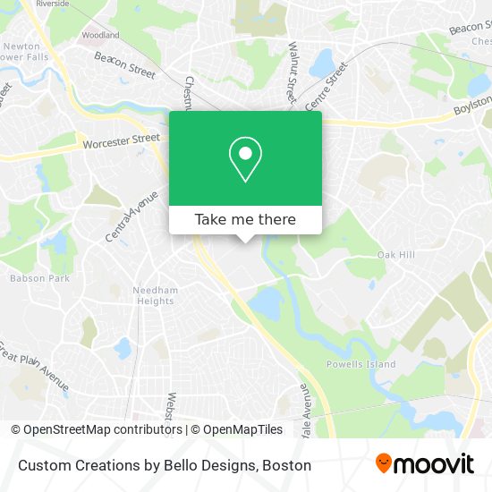 Custom Creations by Bello Designs map