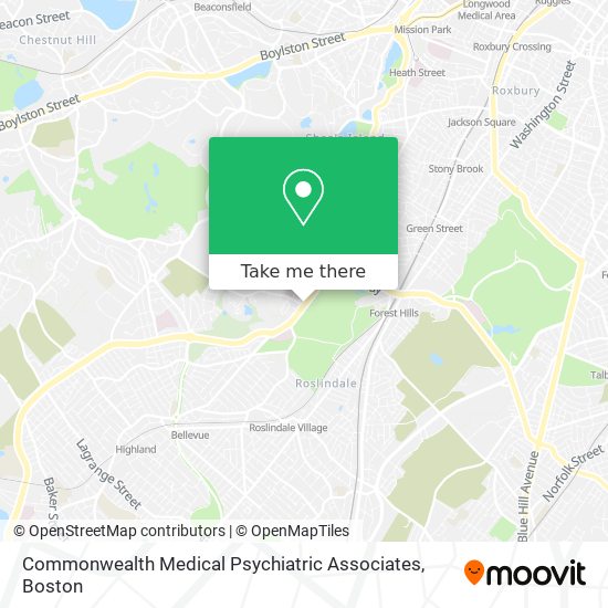 Mapa de Commonwealth Medical Psychiatric Associates