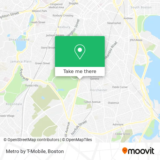 Mapa de Metro by T-Mobile