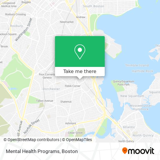 Mental Health Programs map