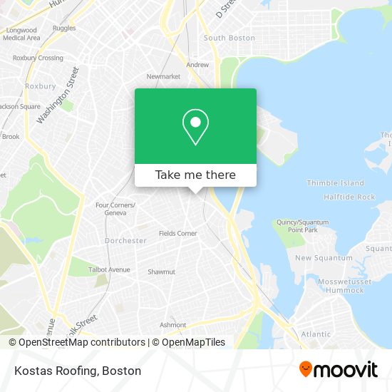 Kostas Roofing map