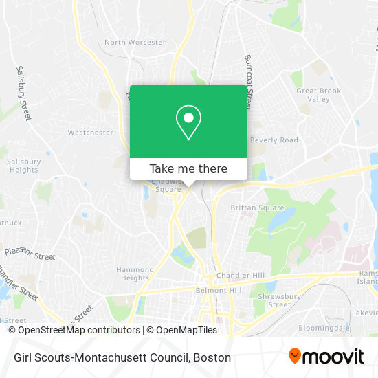 Mapa de Girl Scouts-Montachusett Council