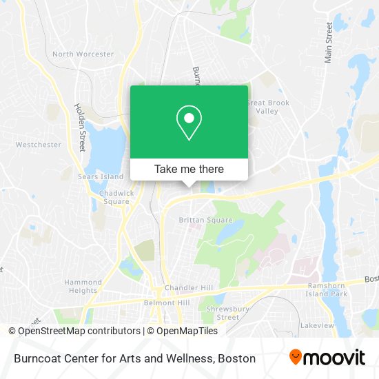 Mapa de Burncoat Center for Arts and Wellness