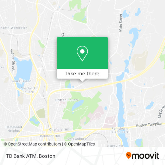 TD Bank ATM map