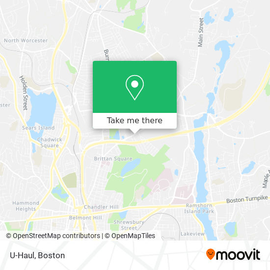 U-Haul map