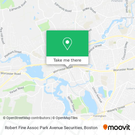 Robert Fine Assoc Park Avenue Securities map