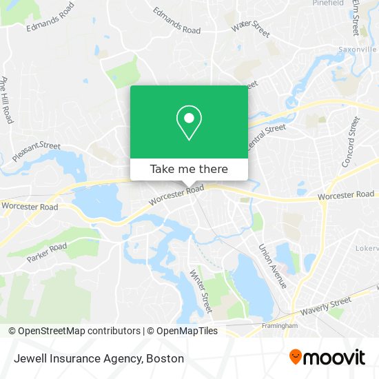 Mapa de Jewell Insurance Agency