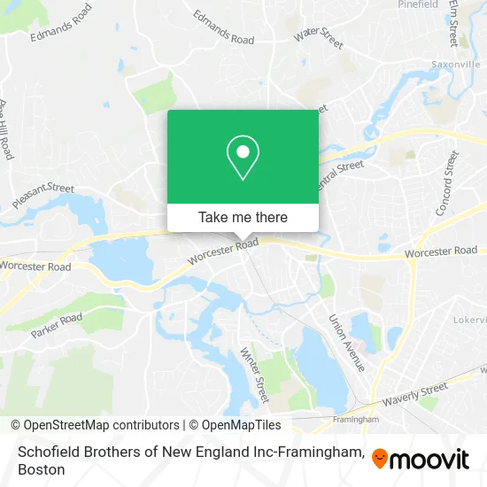 Schofield Brothers of New England Inc-Framingham map