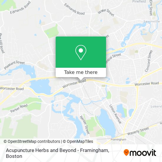 Acupuncture Herbs and Beyond - Framingham map