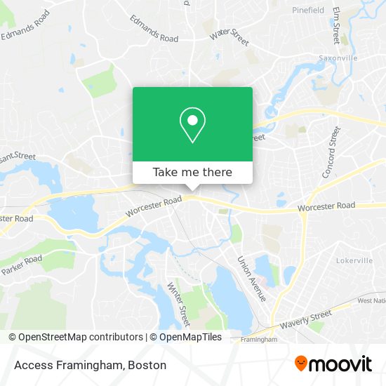 Access Framingham map