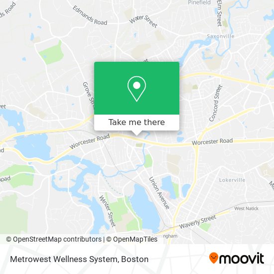 Metrowest Wellness System map